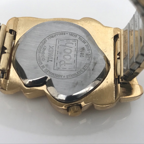 Disney Timex Pooh Ladies Watch Analog Gold Tone - Picture 6 of 8